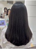 コテ巻き風ストカール/ストレートパーマ/ワンカールパーマ/小顔