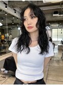 【sayaca】ロングパーマスパイラルパーマウェーブミディアム