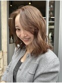ミディアム・ボブ・アッシュ