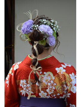 ヘアカフェ コトノハ(hair cafe Kotonoha) 【コトノハ】成人式アレンジ+振袖着付けOK