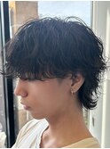 波巻きシャドウパーマ【町田メンズカット】