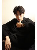 MEN’S HAIR/ブルーブラック/フェザーパーマ/渋谷ア