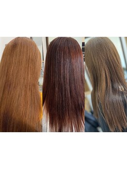 【ダメージを抑えた自然な仕上がりが人気♪】 丁寧な薬剤選定でさら艶美髪へ！ あなたの髪の悩みを解決◎