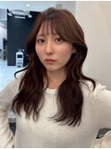 黒髪/クラゲヘアー/オリーブグレー/小顔/ココアベージュ/渋谷