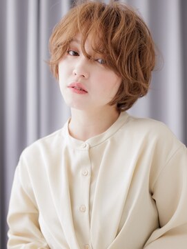 カバーヘアアンドスパ ブリス 浦和(COVER HAIR&SPA bliss) ミルクティーブロンド抜け感小顔フェザーショートZ浦和20代30代