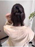 ハーフアップ リボンアレンジ