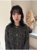 レイヤーパーマレイヤーカット顔周りレイヤーくせ毛パーマ