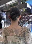 【藤岡】上品シニヨンヘアセット
