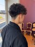 【メンズ/こなれ感◎】ニュアンスパーマ+メンズカット　13,000円