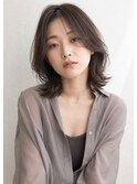くびれレイヤー 結べる長さのボブフレンチバング 