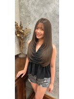 ジュラク(JURAKU)&nbsp;顔周りレイヤー×ミルクティーアッシュベージュ