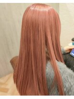 カモン(CAMON) 【ブリーチ1~2回】髪質改善ストレート アプリコットピンク