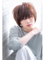 エルデ ナインズ ヘアー スタンド 川口店(elde 9's HAIR STAND)&nbsp;厚めバング&マーメイドアッシュの個性的で無造作ナチュラルボブ