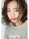 【奈良/富雄nao*c】大人センターパート☆ナチュラルルーズボブ