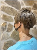 アップバングショート韓国マッシュカットウルフカット