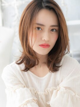 カバーヘア 上尾西口店(COVER HAIR) かきあげ前髪外国人風無造作エアリーミディa上尾20代30代40代