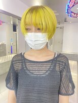 ゲーム 原宿店(GAME)&nbsp;イエロー/ダブルカラー/ケアブリーチ/髪質改善/原宿