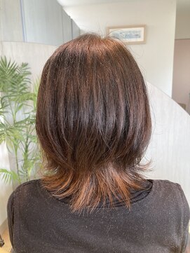 ヘアーメイク ナイス(Hair make NICE) 外はねアクセントカラー