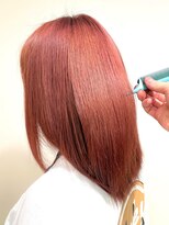 アズールサン 草加西口店(azule-sun)&nbsp;ブラッドオレンジ,ダブルカラー,髪質改善カラー,外国人風カラー