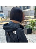 ミニボブぱっつんボブ