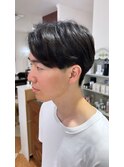 韓国風刈り上げセンターパート