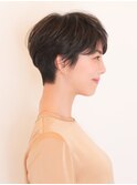 オリーブベージュ/ウェットヘア/ショートヘア/30代/40代/50代