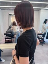 ベイルーム(BAYROOM by HONEY omotesando)&nbsp;イメチェンボブ　こなれミディ　ワンレン　チェリーレッド