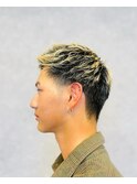 アップバング風/ショート/ツーブロック/オシャレ感/メンズ