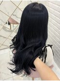 ブリーチあり！艶のあるブルーブラック＊まゆ