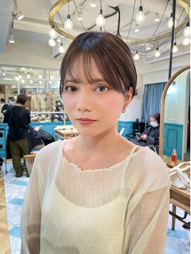 ロンドロゼ 池袋(Lond rose) ♪ミニウルフレイヤーカット顔周り前髪韓国ショートボブ/池袋