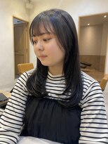 ラボヌールヘアーグレース 門前仲町店(La Bonheur hair grace)&nbsp;【stylist杉本】レイヤー/艶髪/韓国風/ブルーブラック