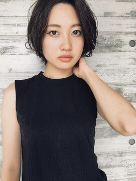 デパール 表参道店(depart) 外ハネボブセクションカラーグラデーションカラーペールベージュ