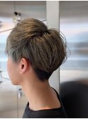 10代20代メンズハイトーンマッシュショート