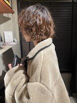 エニイ(ANY)&nbsp;デザインカラー/オリーブベージュ/ウエットヘア【千葉／パーマ】