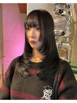 ペレ アネックス 大阪梅田茶屋町店(PELE ANNEX) ミディアムヘア/デザインカラー/フェイスフレーミング/梅田