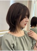 ココアベージュ/小顔/オリーブグレー/髪質改善/縮毛矯正/天神