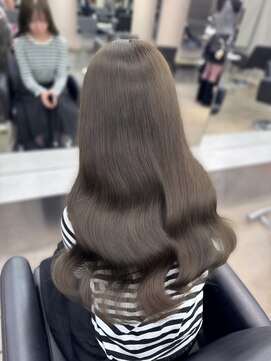 エン 栄店(enne) 大人ガーリー/ダークアッシュ/ミディアムレイヤーカット/栄