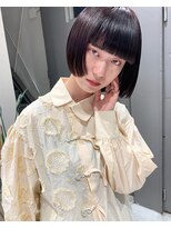 フェンヘアーアイス 中目黒(Fen.hair ici)&nbsp;韓国大人ショートボブ小顔カット前髪ありワンカール20代30代
