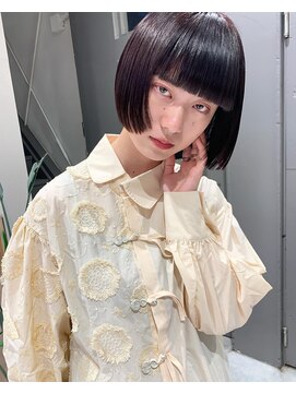 フェンヘアーアイス 中目黒(Fen.hair ici) 韓国大人ショートボブ小顔カット前髪ありワンカール20代30代
