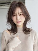 【ソフトエレガント】抜け感ミディアムレイヤー