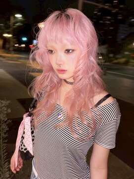 ユルク(JURK nagoya) 栄/ミルクティーブロンド/ダークブルー/デジタルパーマ