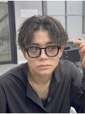 ツイストシャドウパーマ×サングラス