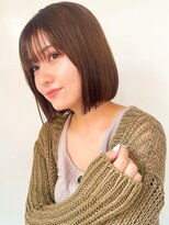 アカラ アネックス(acala annex)&nbsp;シースルーバング切りっぱなしボブ【イルミナカラー/髪質改善】