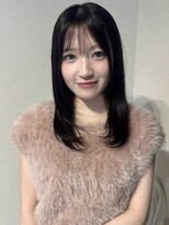 アンニュ(annuy)&nbsp;前髪カット 顔周りカット ミディアムレイヤー ハッシュカット