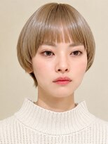 トップヘアー アヴェニュー 刈谷(TOPHAIR Avenue)&nbsp;刈谷マッシュショートボブハイトーンミルクティーベージュ30代