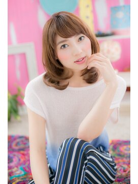ミック ヘアアンドビューティー 大山店(miq  Hair&Beauty) まとまり感ミディで♪レディな雰囲気a