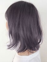 イヴァン アンド リズ 奈良店(IVAn ＆ LIZ) 30代40代エレガント◎暗髪パープル☆無造作ミディ