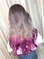 エール(a:le)&nbsp;ケアブリーチ アッシュベージュ グラデーション鮮ラベンダー