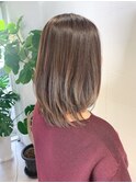 伸ばしかけでもまとまり重視☆ハイブラウン