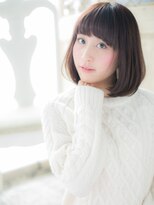 クオーレ ヘア アンジュ 水戸店(CUORE HAIR ange)&nbsp;*ange水戸*…厚めバングの小顔ワンカール前下がりスリークボブa